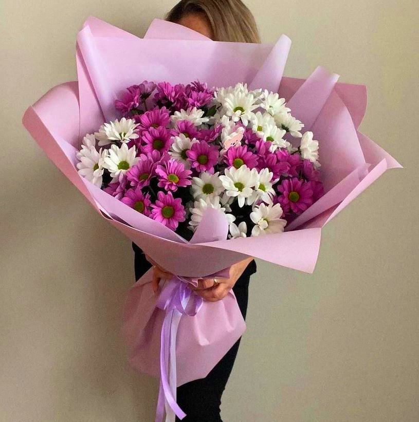 Букет цветов из: Хризантемы